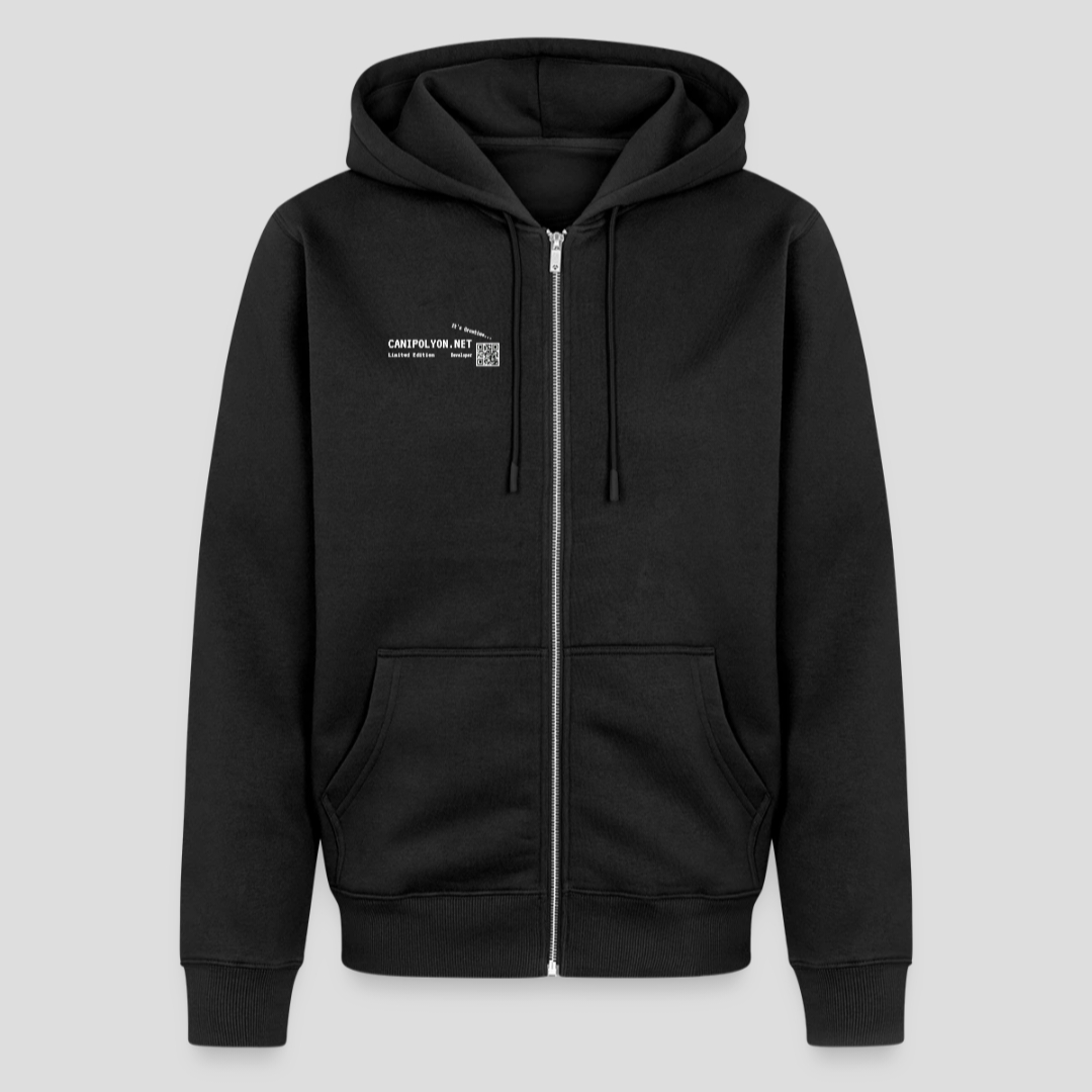 Unisex Premium Bio Zip Hoodie [Schawrz]
