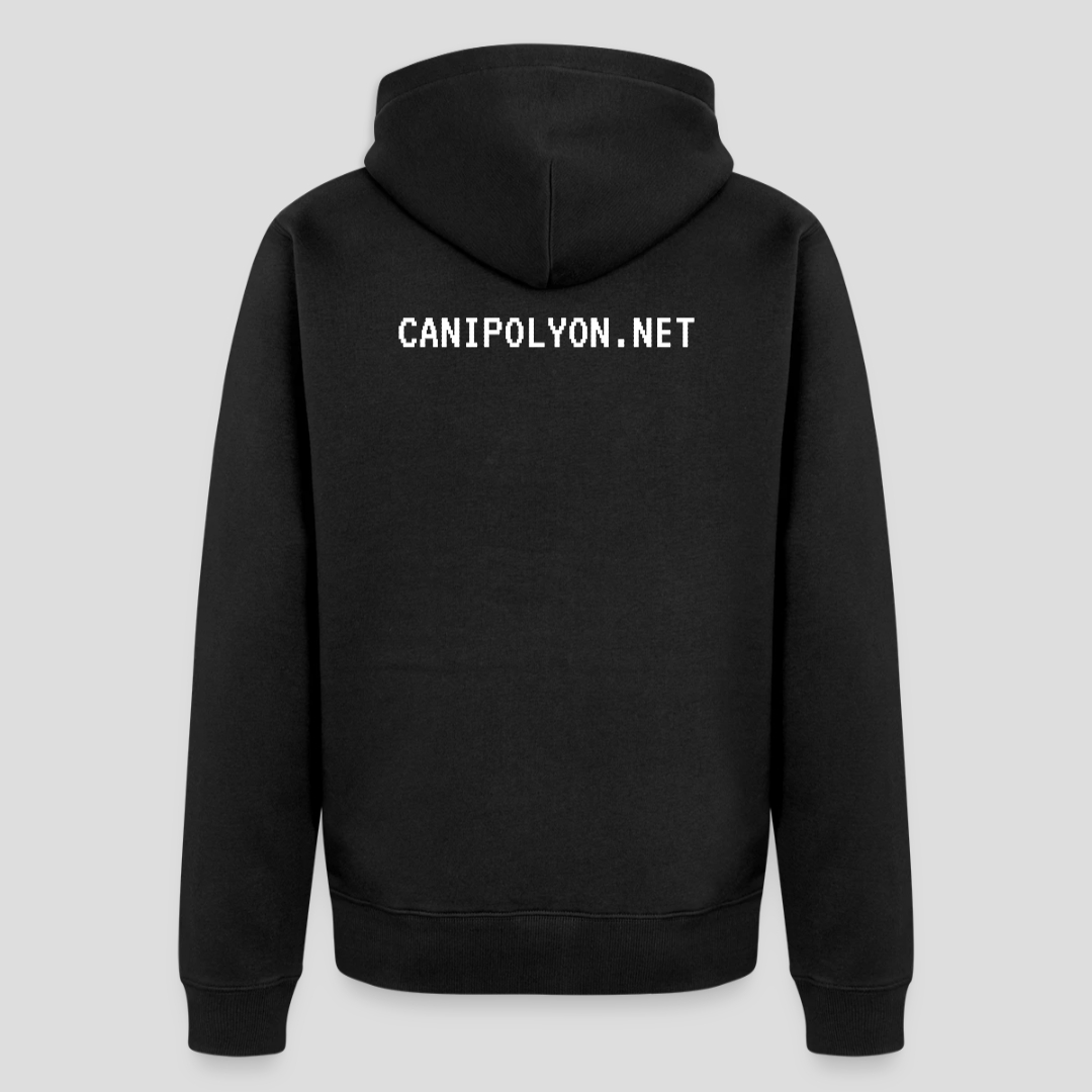 Unisex Premium Bio Zip Hoodie [Schwarz]
